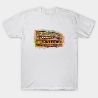 Rome art Colosseum #rome T-Shirt